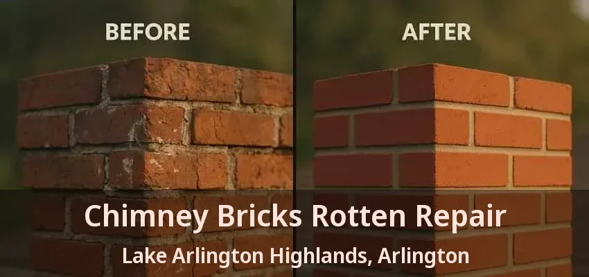 Chimney Bricks Rotten Repair Lake Arlington Highlands, Arlington - TX