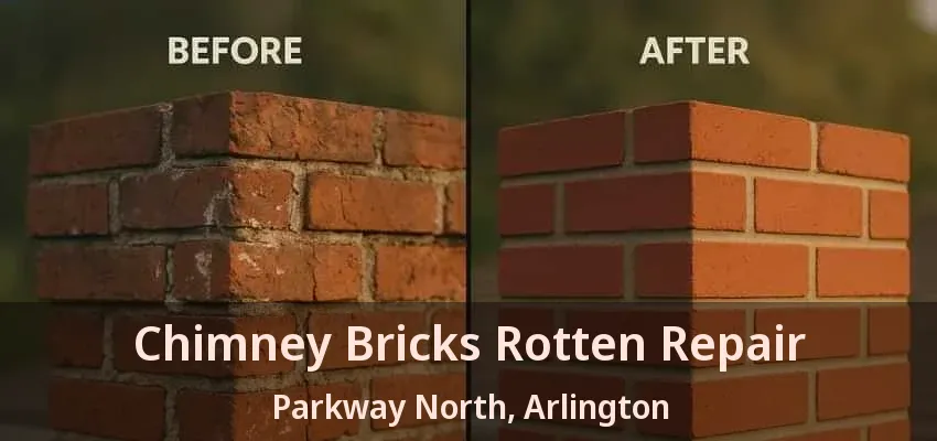 Chimney Bricks Rotten Repair Parkway North, Arlington - TX