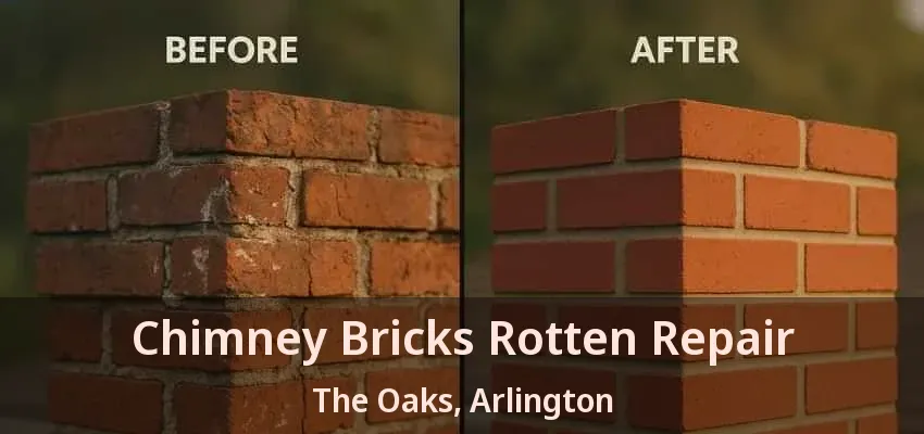 Chimney Bricks Rotten Repair The Oaks, Arlington - TX