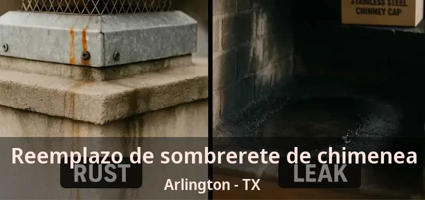 Reemplazo de sombrerete de chimenea Arlington - TX