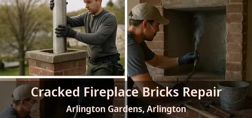 Cracked Fireplace Bricks Repair Arlington Gardens, Arlington - TX