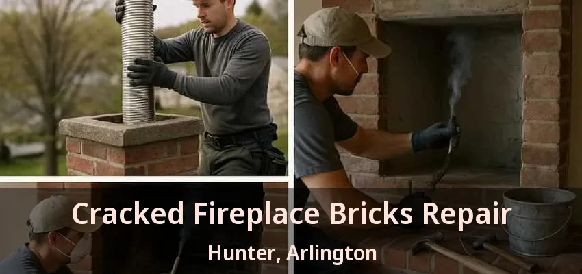 Cracked Fireplace Bricks Repair Hunter, Arlington - TX