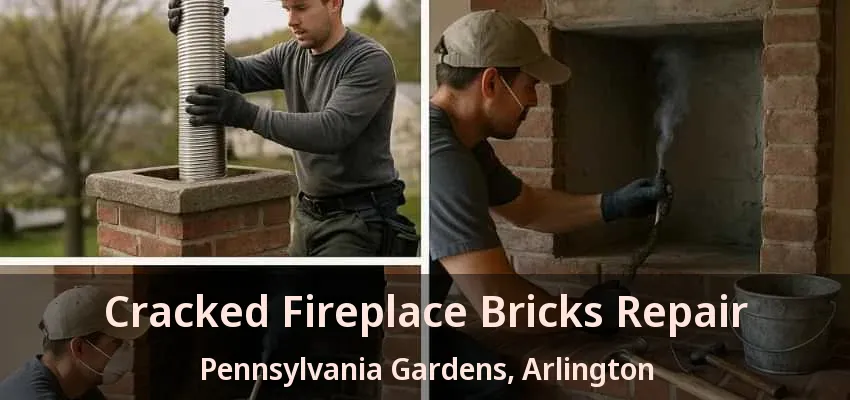 Cracked Fireplace Bricks Repair Pennsylvania Gardens, Arlington - TX