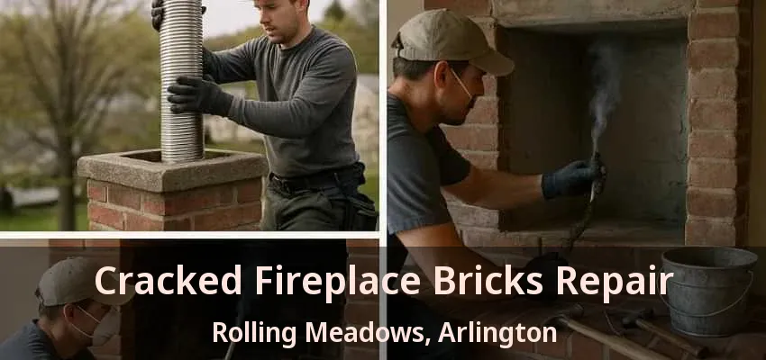 Cracked Fireplace Bricks Repair Rolling Meadows, Arlington - TX