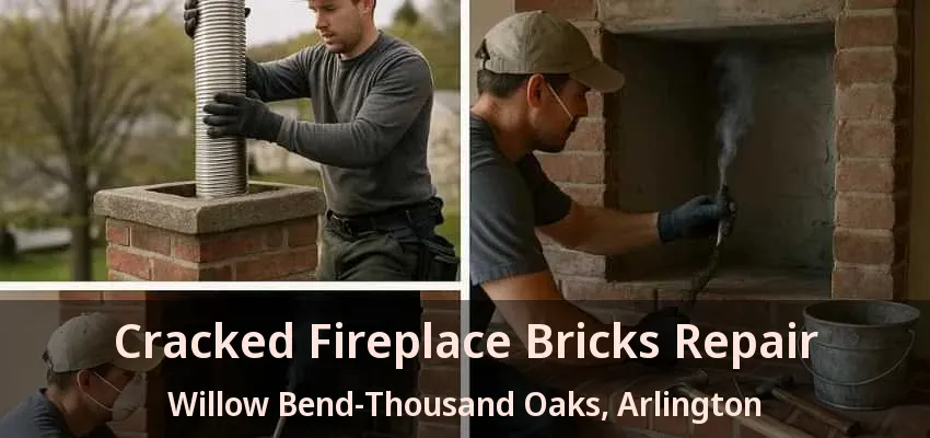 Cracked Fireplace Bricks Repair Willow Bend-Thousand Oaks, Arlington - TX