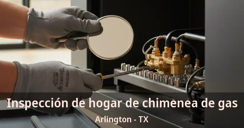 Inspección de hogar de chimenea de gas Arlington - TX