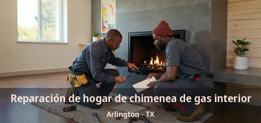 Reparación de hogar de chimenea de gas interior Arlington - TX