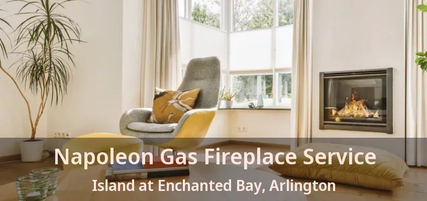 Napoleon Gas Fireplace Service Island at Enchanted Bay, Arlington - TX