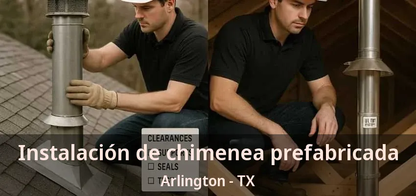 Instalación de chimenea prefabricada Arlington - TX