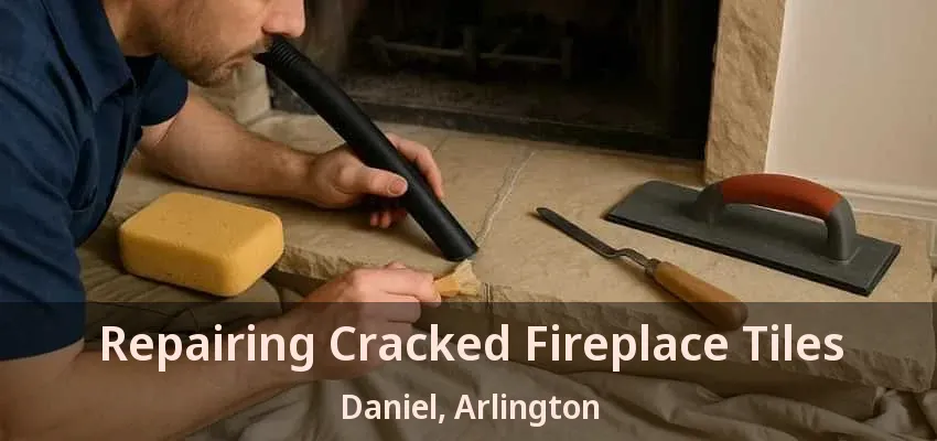 Repairing Cracked Fireplace Tiles Daniel, Arlington - TX