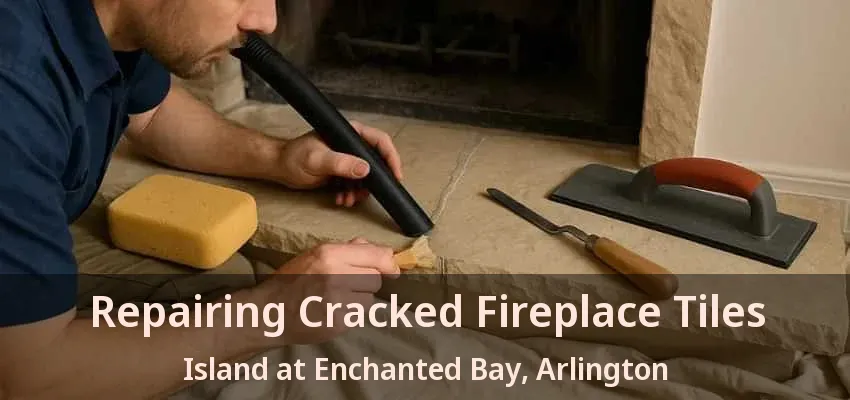 Repairing Cracked Fireplace Tiles Island at Enchanted Bay, Arlington - TX