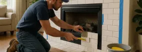 Repairing Cracked Fireplace Tiles Warnell W W West, Arlington